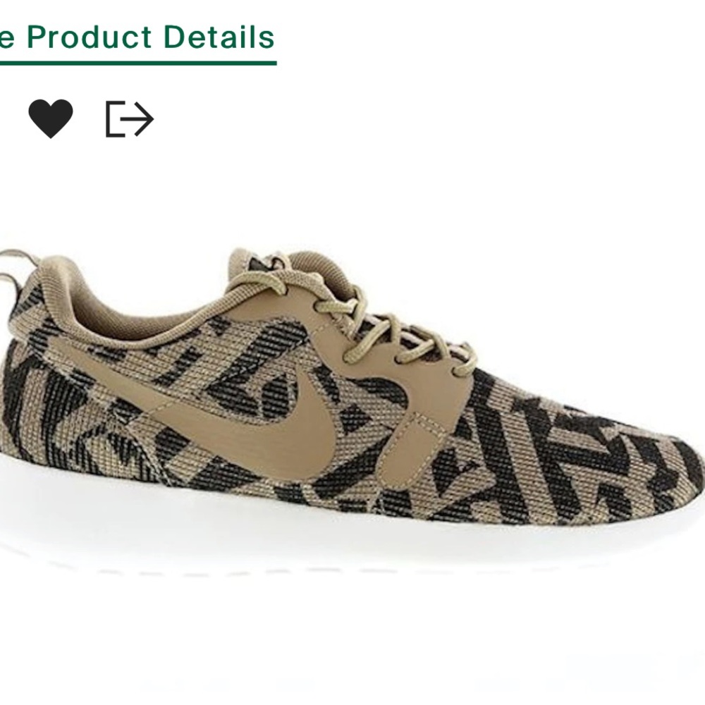 Nike Roshe One jacquard, light brown black